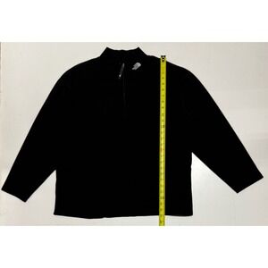 VTG North Face Flight Series Mens XL Black 1/4 Zip Fleece Pullover Sweatshirt